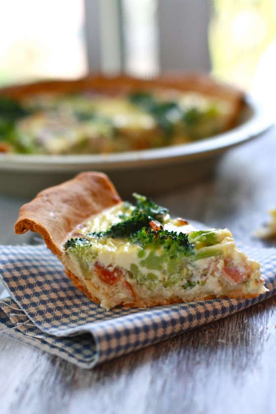 Broccoli and Cheese Quiche – Eat, Live, Run